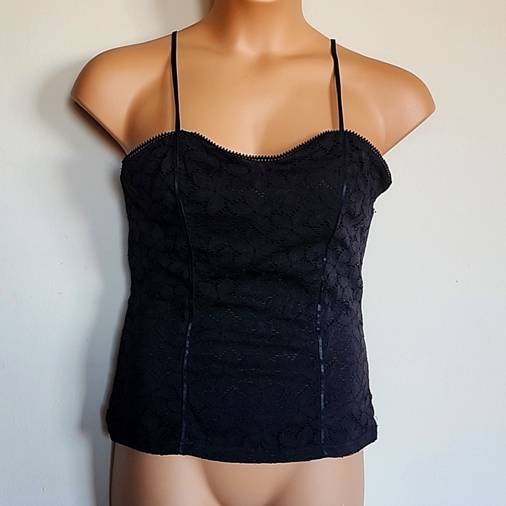 xoxo cami lace overlay